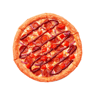 Піца Ковбаски барбекю 25 см (500г)